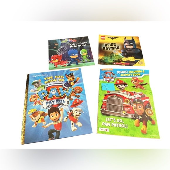 Children’s Books Lot of 7 Popular Cartoon Books & 1 Coloring Book - 8 Books - Picture 1 of 4